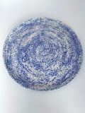 rustic cobalt speckled platter