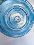 rustic cobalt speckled platter