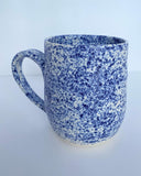 cobalt speckle mug